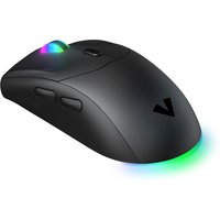 Black VIDA PRECISION gaming mouse with RGB lighting, ambidextrous design, USB Type-A connection, and optical sensor.