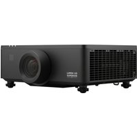 Black Viewsonic LS950-4K projector with large lens, vented sides, and adjustable feet.