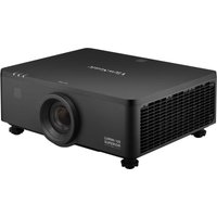 Black Viewsonic LS951WU projector with lens on left, vented sides, and logo on top.