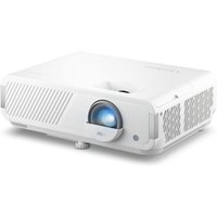 White Viewsonic LX720-4KE projector with front lens, textured sides, and ventilation grilles.