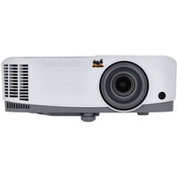 White Viewsonic PA503X projector with black lens, ventilation grilles, and logo on top corner.