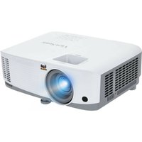 White Viewsonic PA504W projector with lens on front, vented sides, and 4000 ANSI lumens brightness.