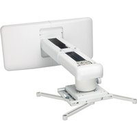 White Viewsonic PJ-WMK-304 projector mount with adjustable arm and rectangular base plate.
