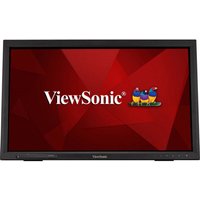 Black Viewsonic TD2223 touchscreen monitor, 21.5" Full HD LED display with logo on screen.