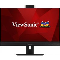 Black Viewsonic VG2756V-2K monitor, 27" Quad HD, slim bezels, built-in webcam, LED display with Viewsonic logo.
