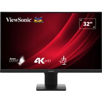 Viewsonic VG3208-4K 32" 4K Ultra HD Monitor with slim black bezel and sturdy rectangular stand.