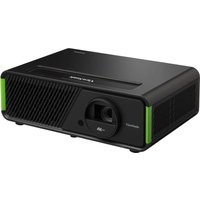 Black and green Viewsonic X1-4KE PRO UHD 4K data projector with standard throw lens and sleek design.