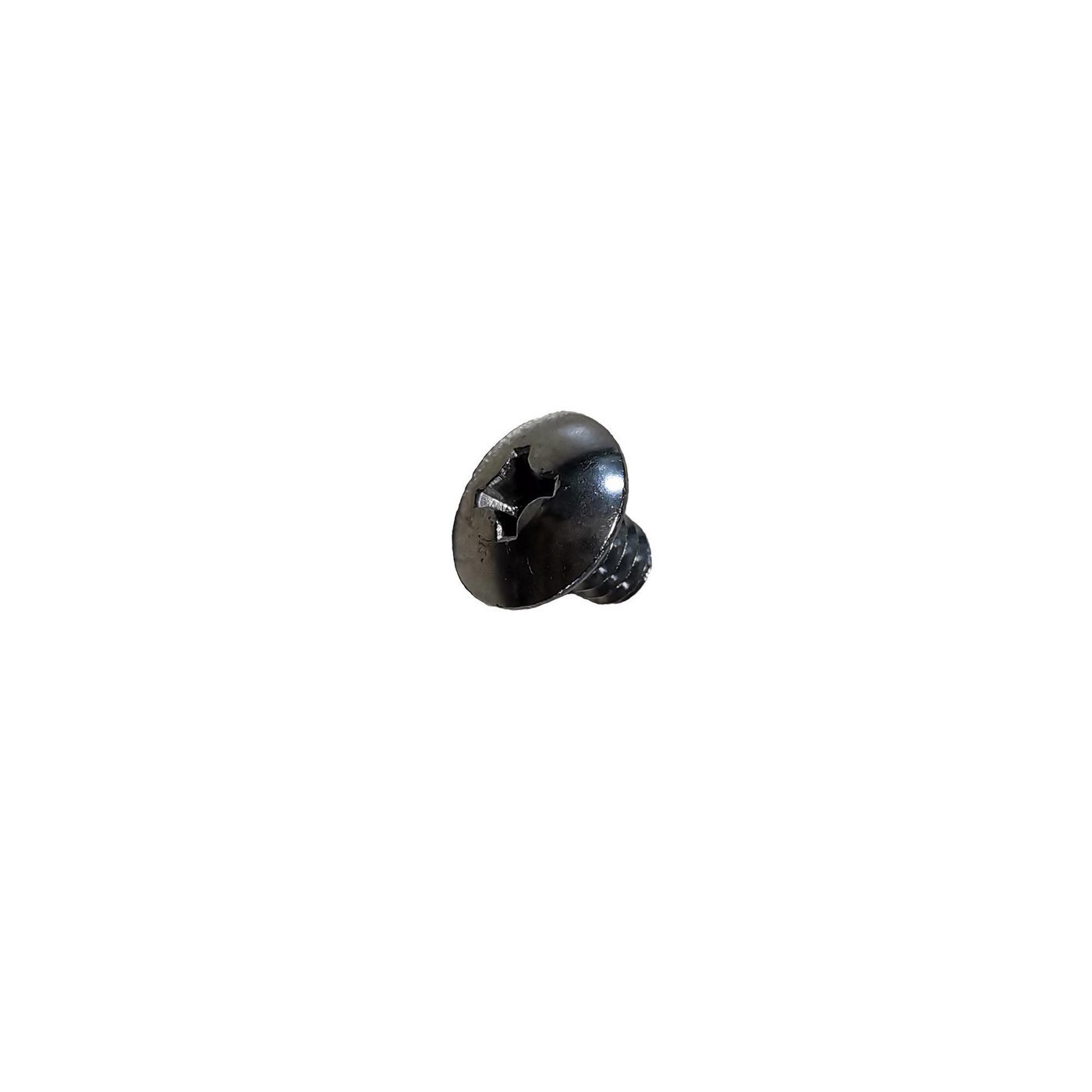 Black metal tripod screw accessory with a round head and a cross-shaped slot for easy tightening, designed for use with VivoLink tripods.