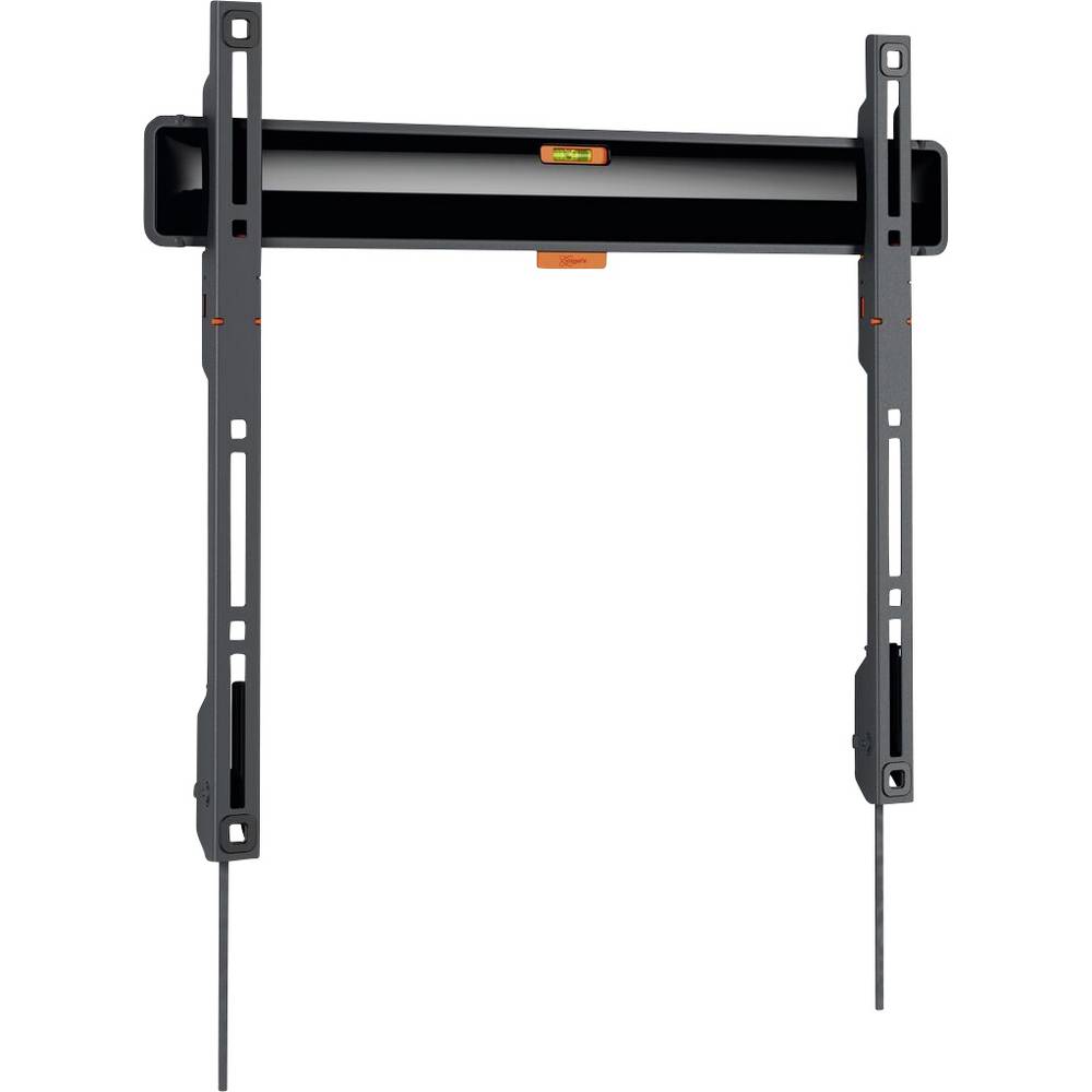 Vogel's COMFORT TVM 3405 is a sleek black wall mount with adjustable brackets and a built-in level, designed for secure TV installation.