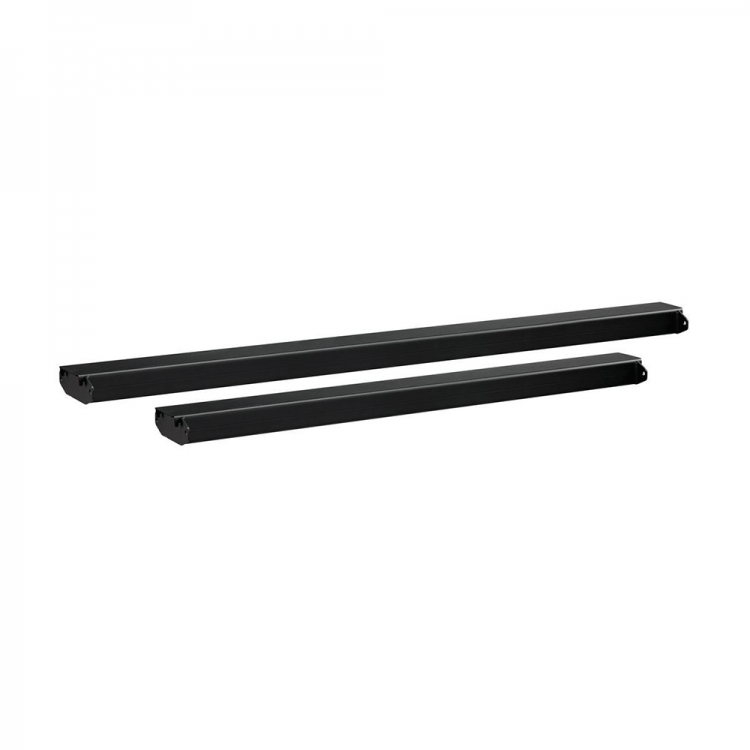 Black video wall base bar by Vogel's, measuring 1500mm, features a sleek, sturdy design suitable for mounting displays securely.