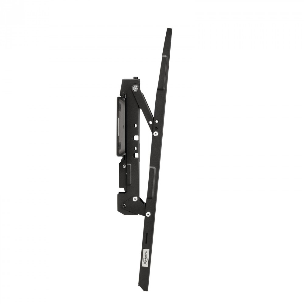 Vogel's PFW 6410 wall mount in black, designed for 65" TVs, featuring a sleek, flat profile with sturdy metal construction and adjustable brackets for secure installation.