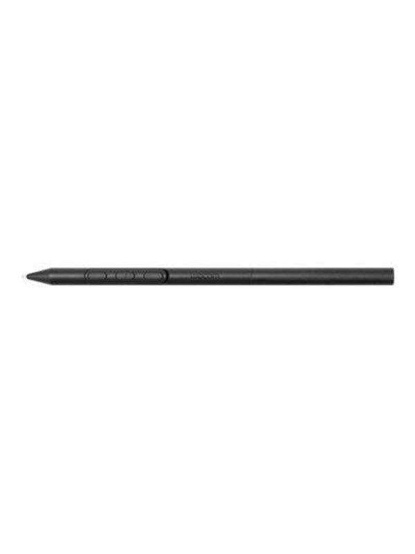 Black Wacom Pro Pen 3 stylus pen with a sleek, cylindrical design, featuring customizable buttons along the side for enhanced functionality.