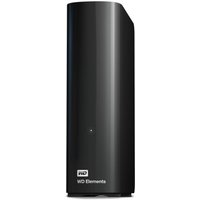Black Western Digital Elements 8TB external hard drive with vertical design and WD logo at the bottom.