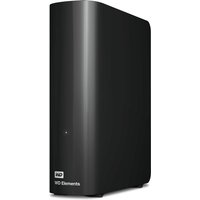 Black Western Digital Elements external hard drive, 18 TB, sleek vertical design with subtle LED indicator.