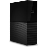 Black Western Digital My Book 8TB external hard drive with glossy top and textured lower half.