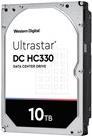 Western Digital Ultrastar DC HC330 internal hard drive in silver and black, featuring a white label with "Ultrastar" and "10 TB" prominently displayed, designed for data center use.