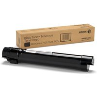 Black Xerox 006R01395 toner cartridge with brown box, compatible with Xerox WC 7425, 25K page yield.