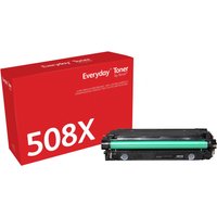 Red box with "Everyday Toner 508X" text and black Xerox toner cartridge with green drum.