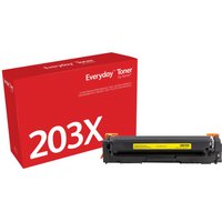 Red box and black Xerox 006R04182 yellow toner cartridge, labeled for 2.5K pages, Canon 054 replacement.