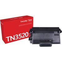 Red Xerox toner box with "TN3520" text, black toner cartridge beside it, compatible with Brother printers.