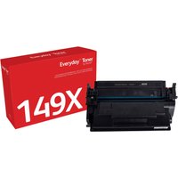 Black Xerox toner cartridge with red box labeled "Everyday Toner 149X" for HP printers, 9.5K page yield.
