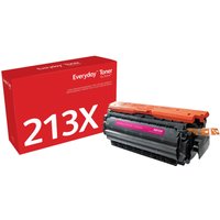 Xerox magenta toner cartridge with orange cap, next to red box labeled 213X.