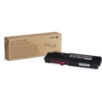 Xerox magenta toner cartridge for Phaser 6600, WorkCentre 6605, black casing, with branded packaging box.