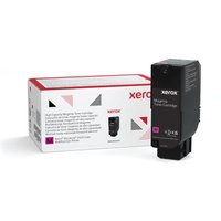 Xerox magenta toner cartridge for VersaLink C625, black casing, next to white box with red and gray accents.