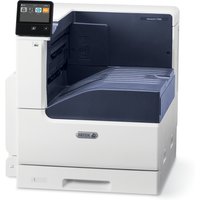 White and blue Xerox VersaLink C7000 A3 printer with touchscreen and multiple paper trays.
