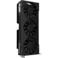Black XFX Swift AMD Radeon RX 9060 XT OC graphics card with triple fans and 16GB memory.