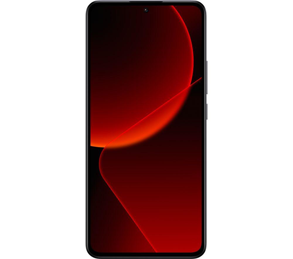 Sleek black Xiaomi 13T smartphone with a 6.67-inch display, featuring a minimalist design, dual SIM capability, and USB Type-C port, powered by Android 13 and 5000 mAh battery.