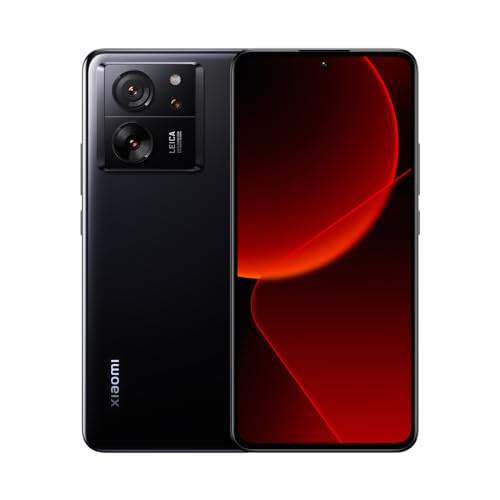 Black Xiaomi 13T Pro smartphone with a sleek design, featuring a 6.67-inch display, triple 50MP Leica camera setup, and 512GB storage with 12GB RAM.