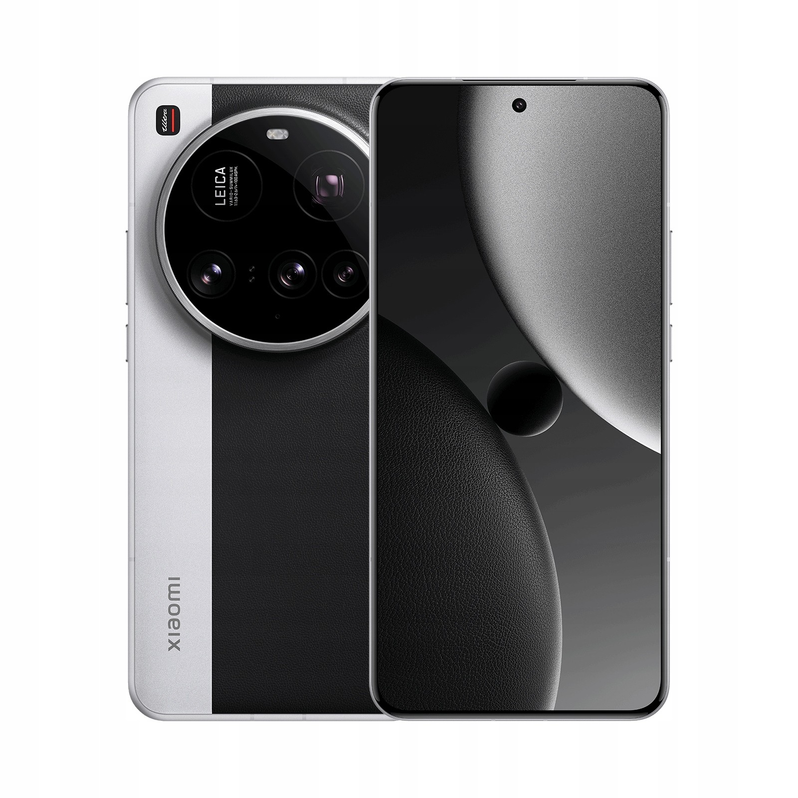 Xiaomi 15 Ultra smartphone in silver and black, featuring a circular camera module with multiple lenses and a sleek display with minimal bezels.