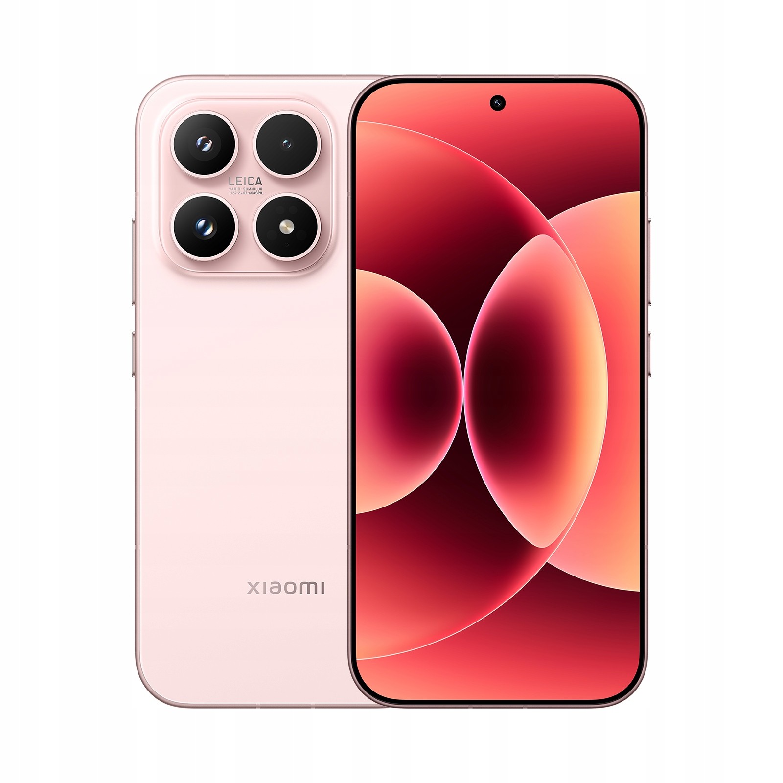 Xiaomi 17 smartphone in Alpine Pink, featuring a sleek design, a large display, and a triple-camera setup with Leica branding on the back.
