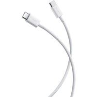 White Xiaomi USB-C cable, 1 meter, with sleek connectors and flexible design.