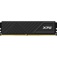 Black XPG GAMMIX D35 memory module, 32 GB DDR4, with sleek diagonal grooves and XPG logo on the side.