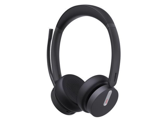 Black Yealink BH70 Dual UC USB-C headset featuring a sleek design, adjustable headband, padded ear cups, and a flexible microphone boom for clear audio communication.