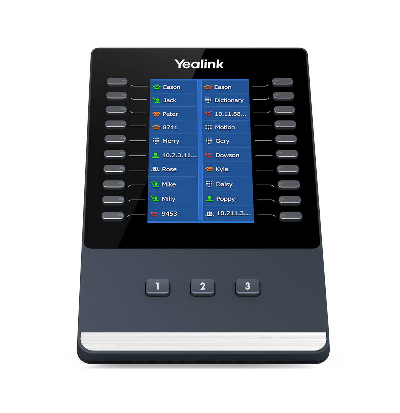 Yealink EXP43 IP add-on module Black. Grey 23 buttons - image 2