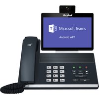 Yealink VP59-Teams Edition video phone with touchscreen, camera, keypad, and Microsoft Teams interface.