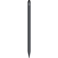 Gray ZAGG Pro Stylus 2 pen with sleek cylindrical design and black tip.