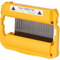 Yellow Zebra printer ribbon cartridge with black film, model 03300CT11007, for 3300 pages.