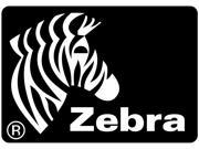 Black and white zebra logo with stylized stripes and the word "Zebra" in bold, white letters beneath the image, set against a solid black background.