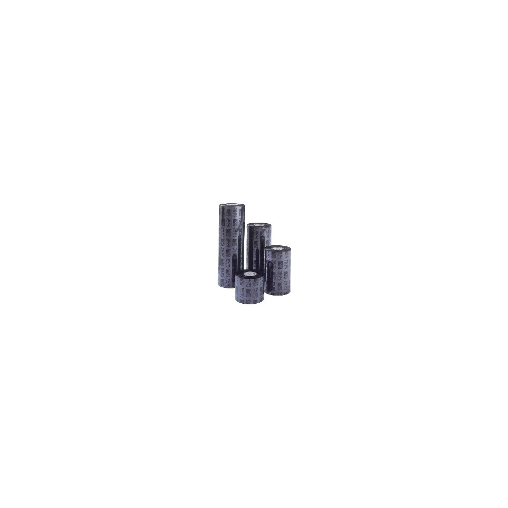 Black Zebra 5100 resin thermal ribbon rolls, featuring a smooth finish and a length of 450 meters, ideal for high-quality printing applications.
