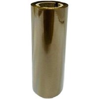 Black Zebra 5319 Wax thermal ribbon roll, 450 m length, with a glossy finish and cardboard core.