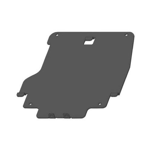 Grey passive holder for tablets/UMPCs, featuring a flat design with cutouts for mounting, made from durable material, ideal for secure device placement.