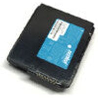 Black Zebra handheld computer battery with blue label and white text