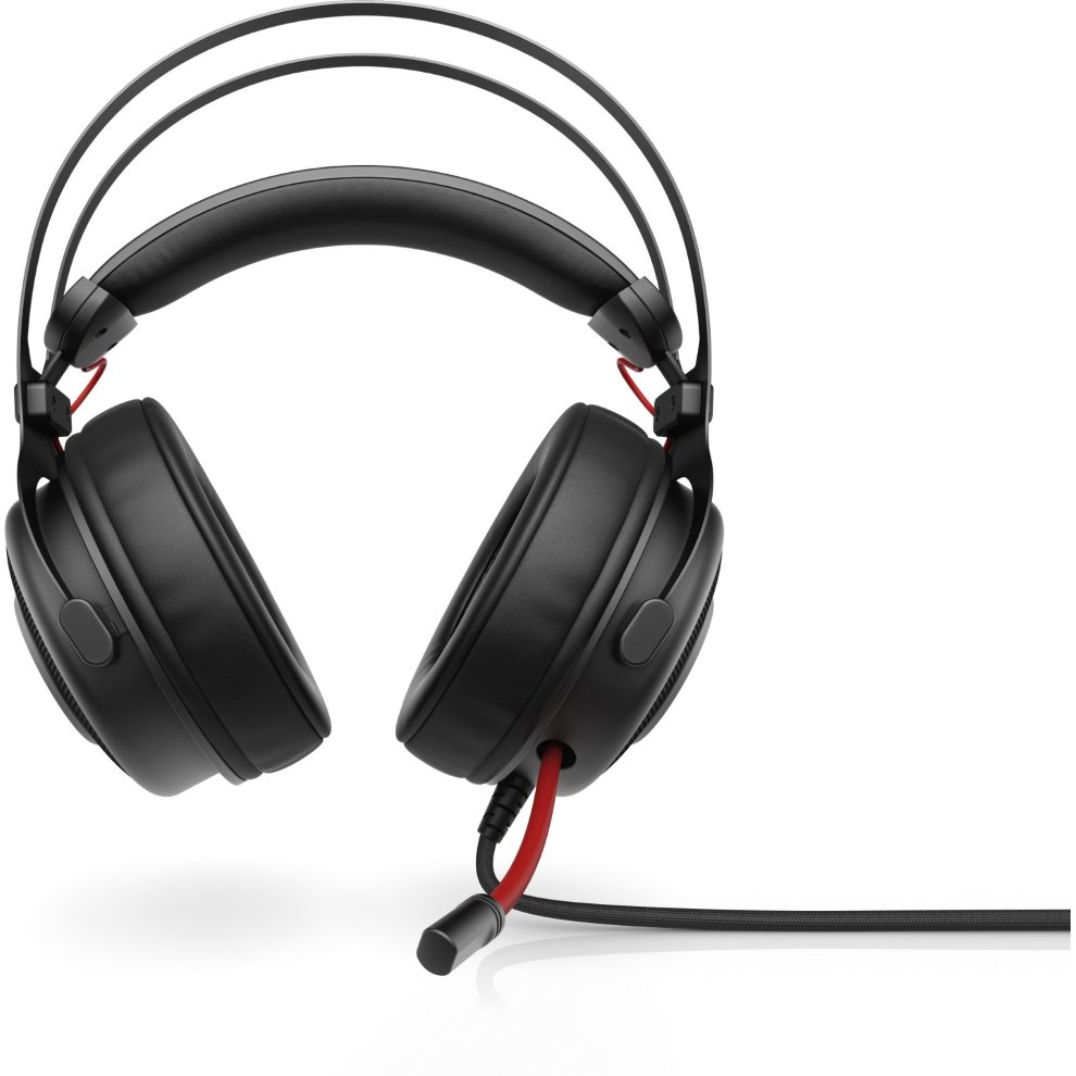 Black wireless headset with cushioned ear cups, adjustable headband, and a red accent on the microphone, designed for office and call center use.