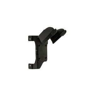 Black plastic mount accessory for Zebra KT-SCANMNT-VC80-R barcode reader, featuring two adjustable arms for secure positioning.