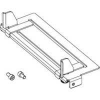Zebra P1006106 printer kit with rectangular metal frame, two adjustable brackets, and two small cylindrical components.