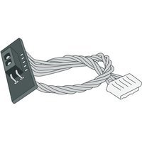 Zebra printer sensor with black rectangular base, multiple wires, and white connector plug.